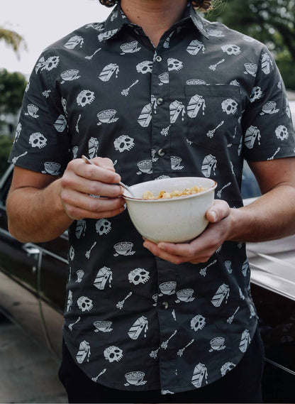 Unisex Cereal Killer Casual Button Down Shirt