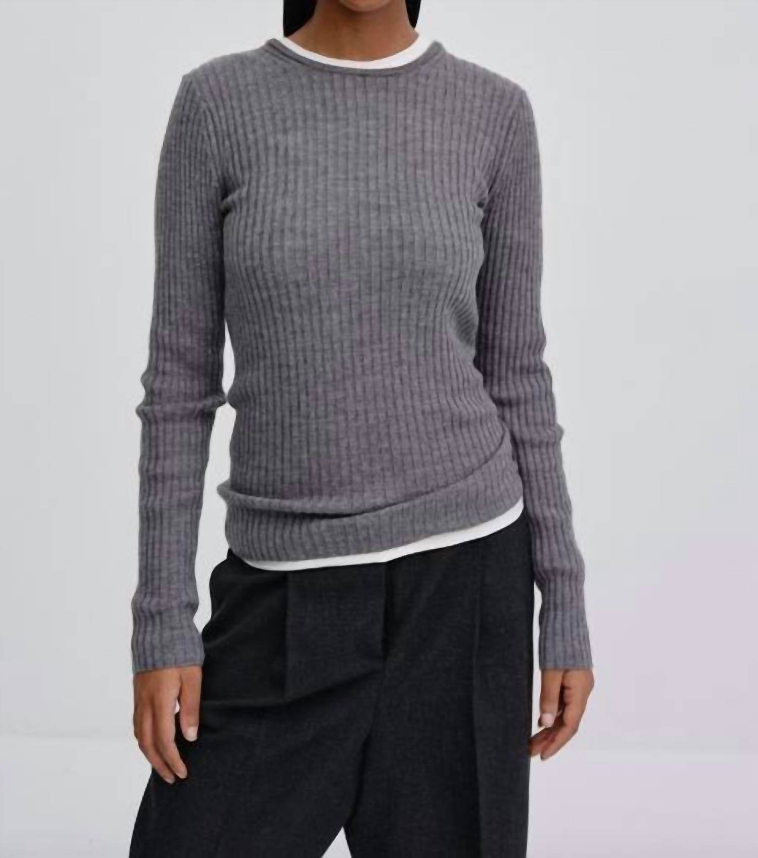 Herskind - Ribbed Slim Crew Sweater - Rack Hunt