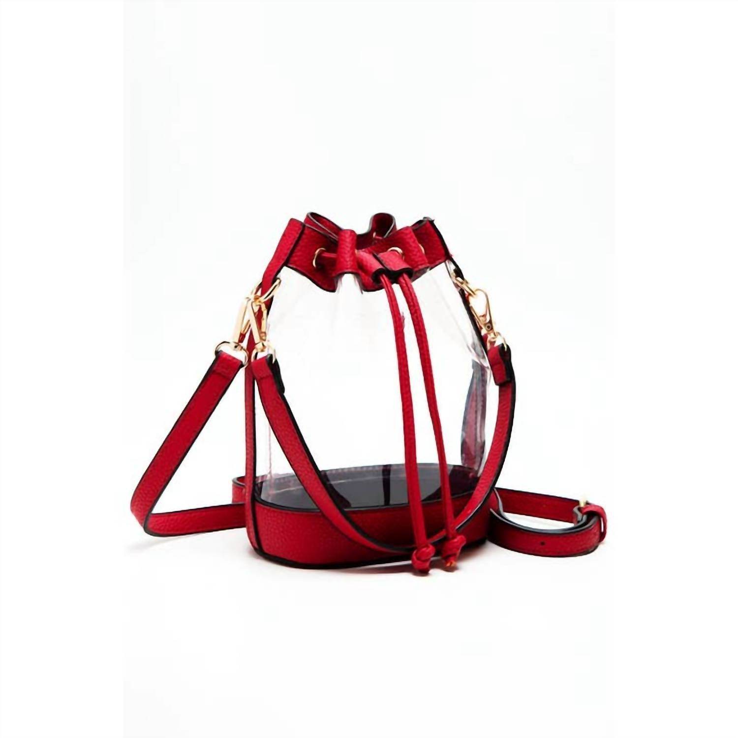 Hana - Women's Clear Crossbody Stadium Bucket Bag - Rack Hunt -