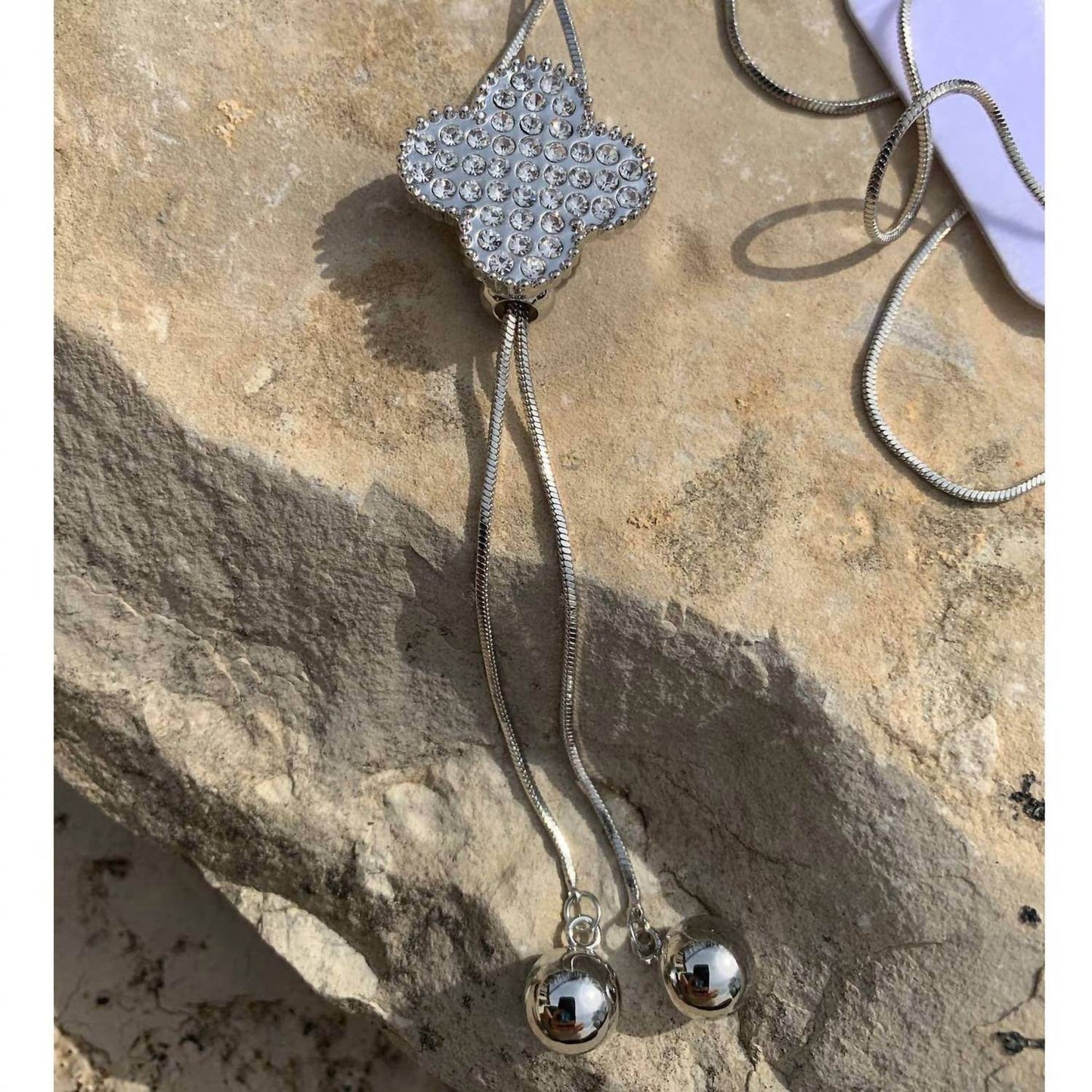 Must Haves by Paula - Women's 4 Pieces Crystal Bolo Necklaces - Rack Hunt -