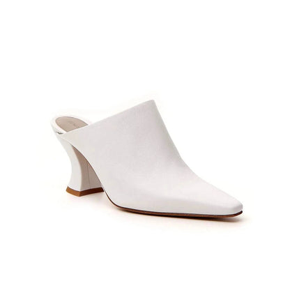 Women's Veneta Almond Toe Leather Heeled Mules