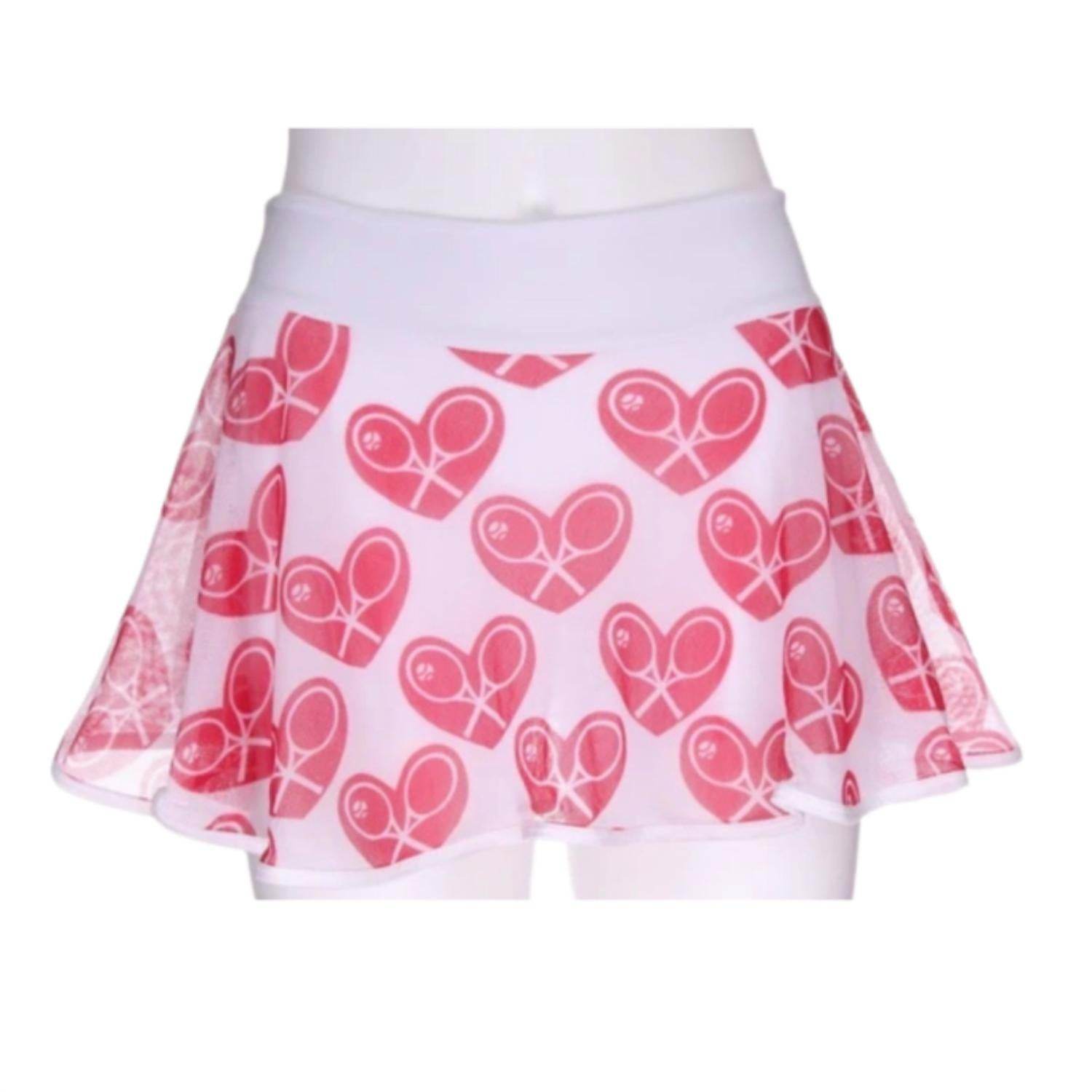 Love Love Tennis - Women's Limited Mid Hearts Love Skirt - Rack Hunt