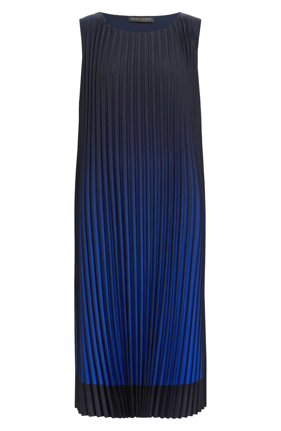 Danzare Pleated Crepe Maxi Tank Dress