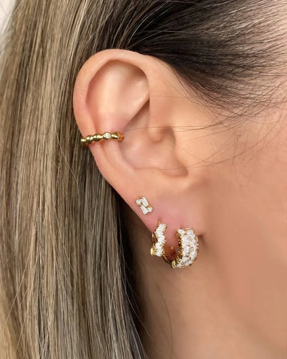 JACKIE MACK DESIGNS - Vega Huggies Earrings - Rack Hunt