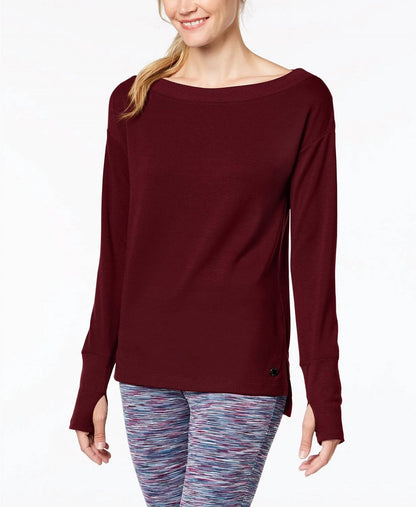 Boat-Neck Long-Sleeve Top