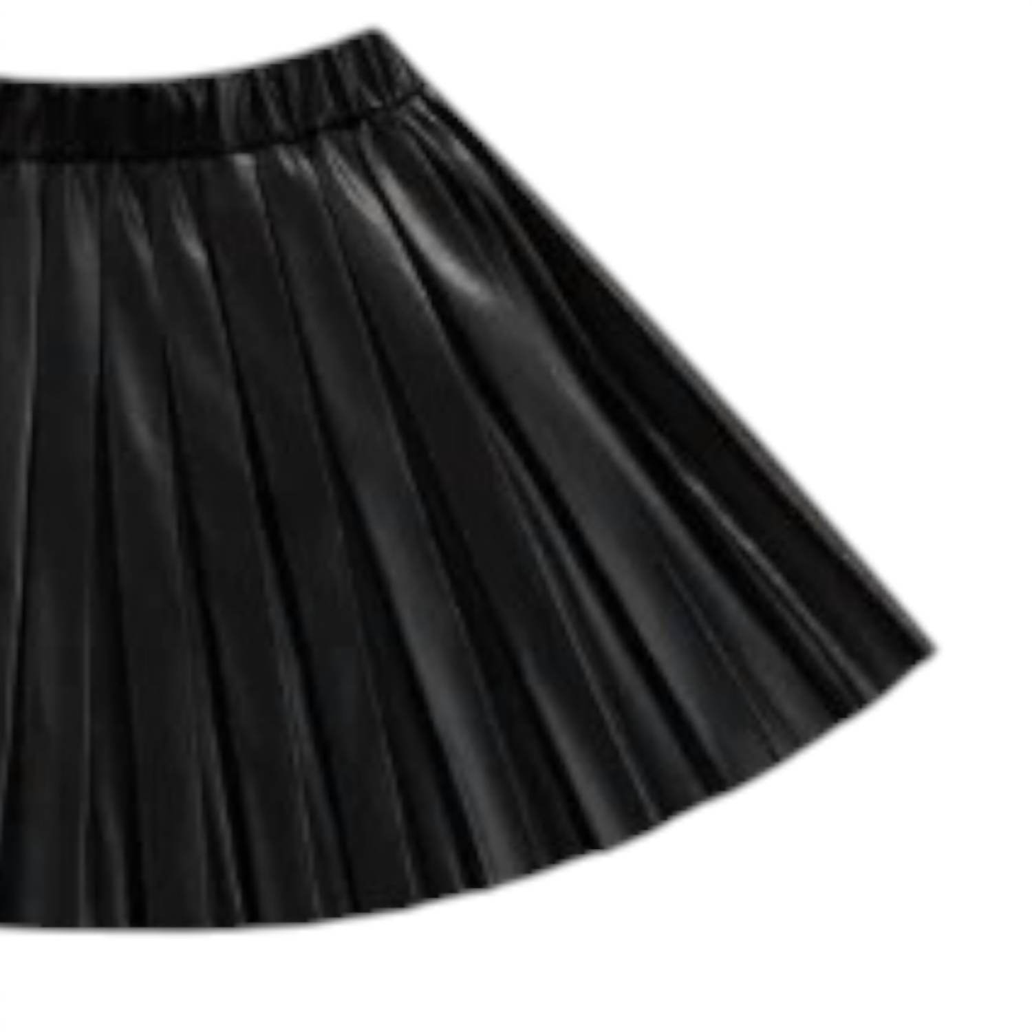 The New Class - Girl's Megan Faux Polyurethane Pleated Skirt - Rack Hunt -