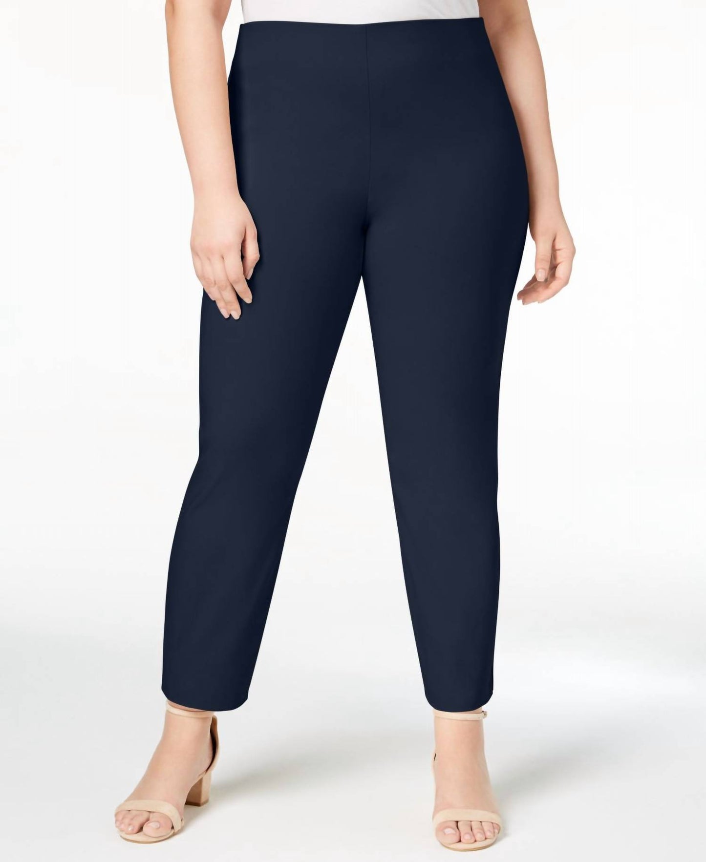 Tummy Control Skinny Leg Pull On Pants - Plus