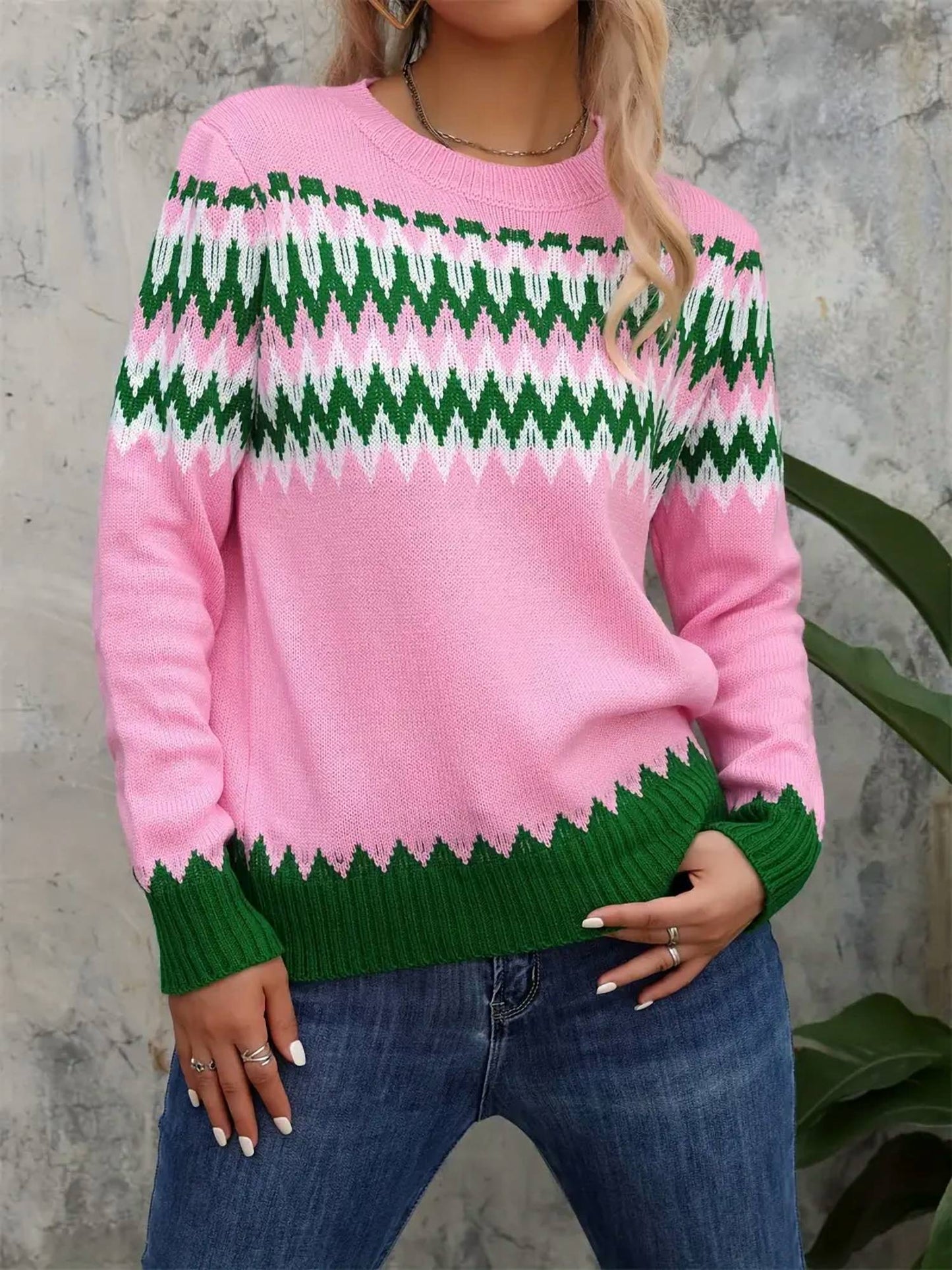 Crewneck Knit Sweater