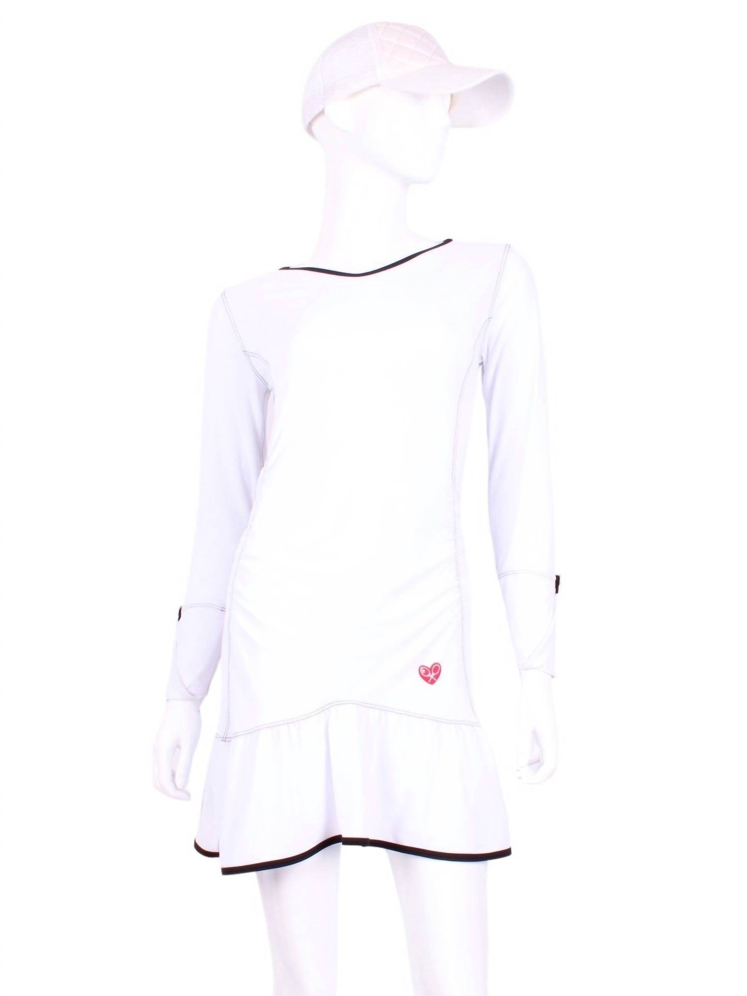 Love Love Tennis - Women's Long Sleeve Vee Monroe Dress - Rack Hunt