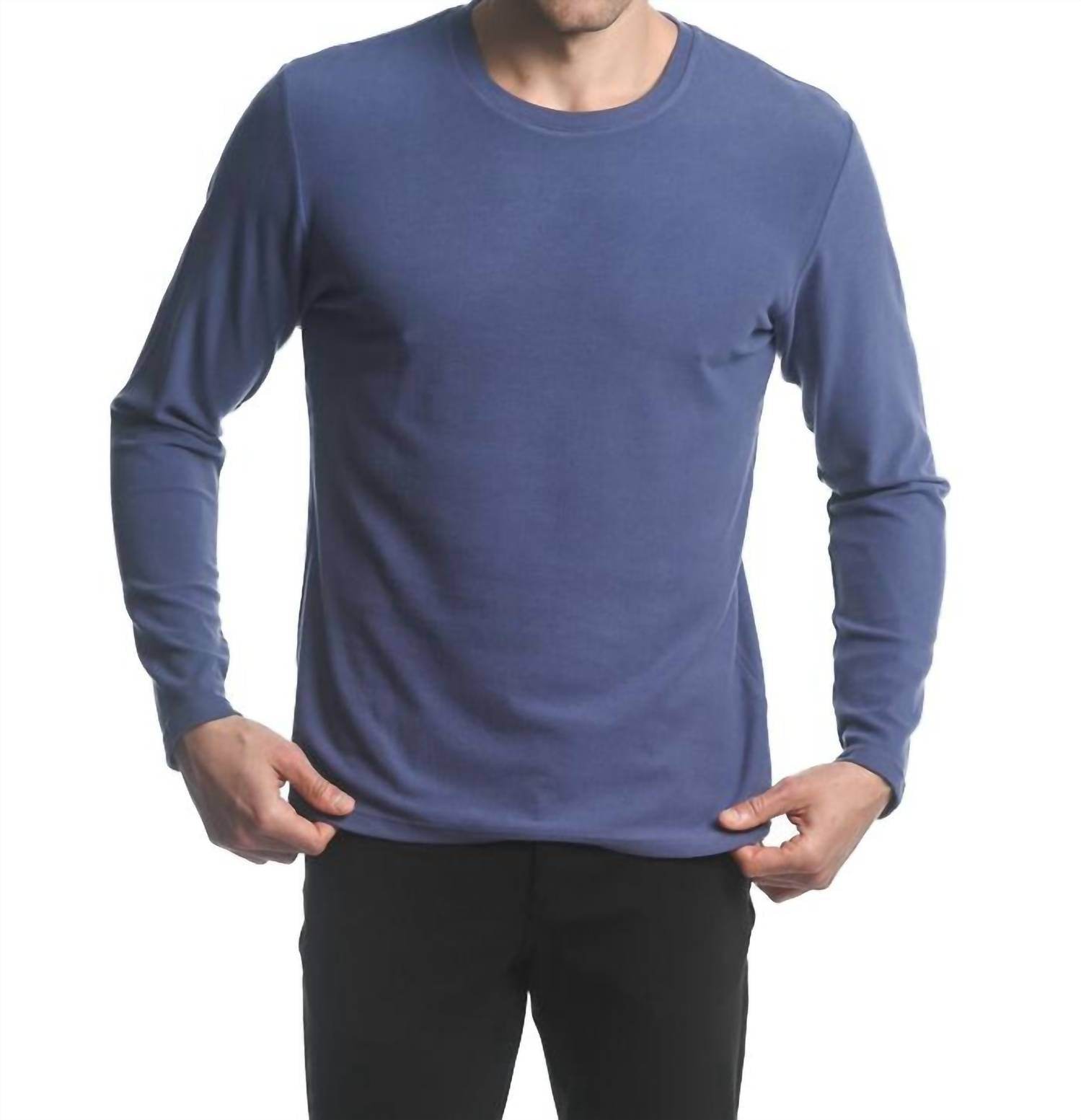 Postmarc - Stretch Knit Long Sleeve Crew Pullover - Rack Hunt