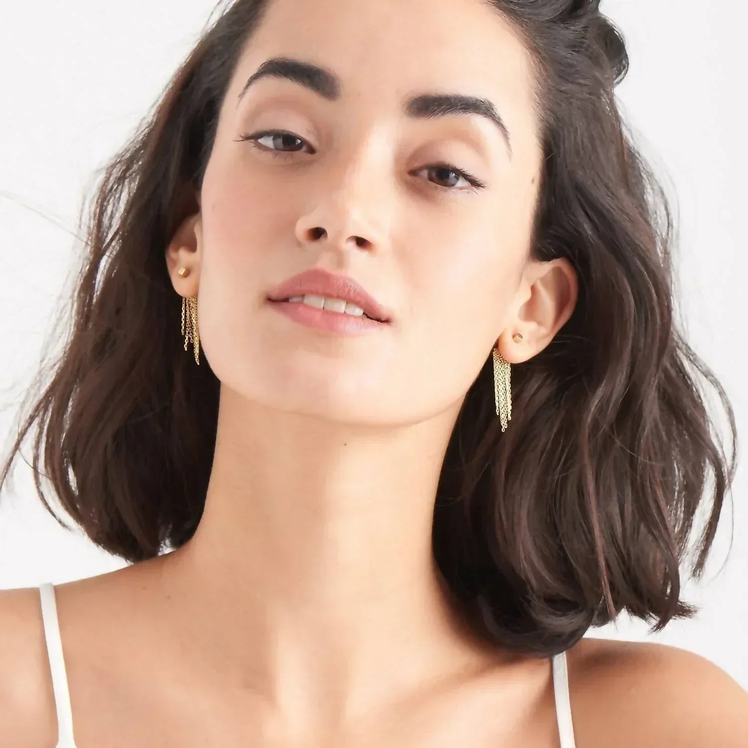 Ania Haie - Fringe Fall Ear Jacket Earrings - Rack Hunt