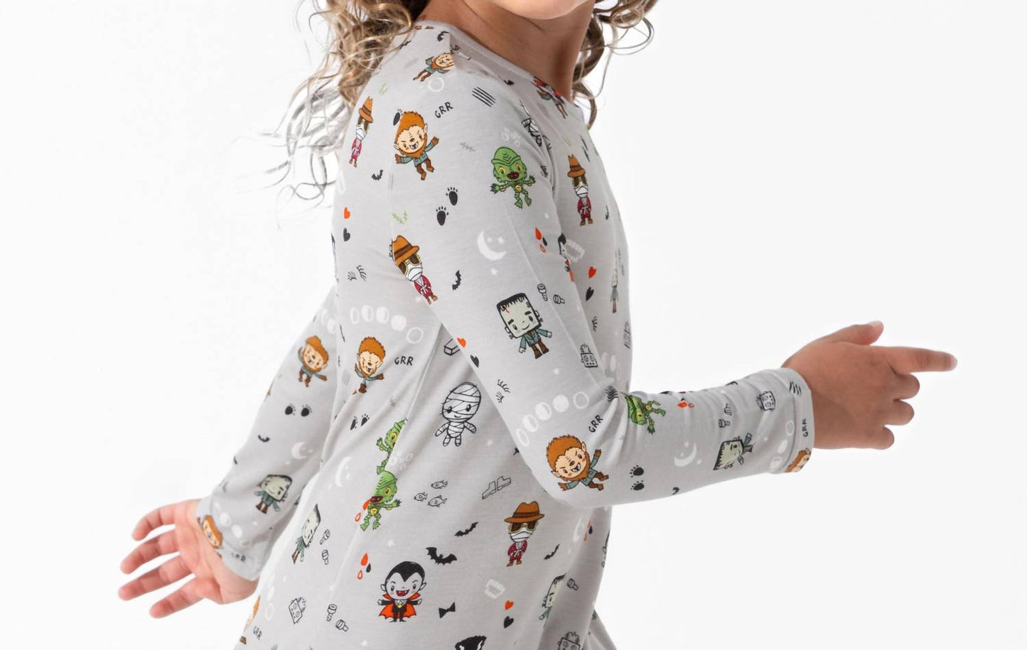 Little Monsters Bamboo Long Sleeve Dress