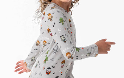 Little Monsters Bamboo Long Sleeve Dress