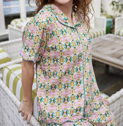 BROOKS AVENUE - Scalloped Pajama Short Set - Rack Hunt