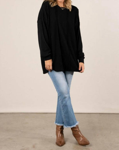 Elise Ribbed Long Sleeve Top