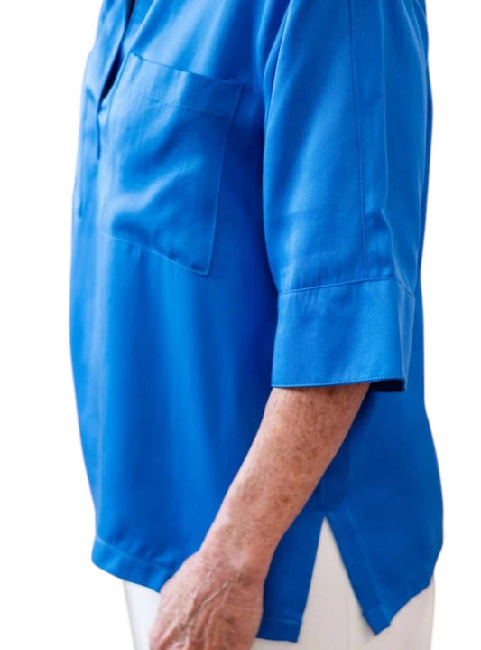 Collared Popover Blouse