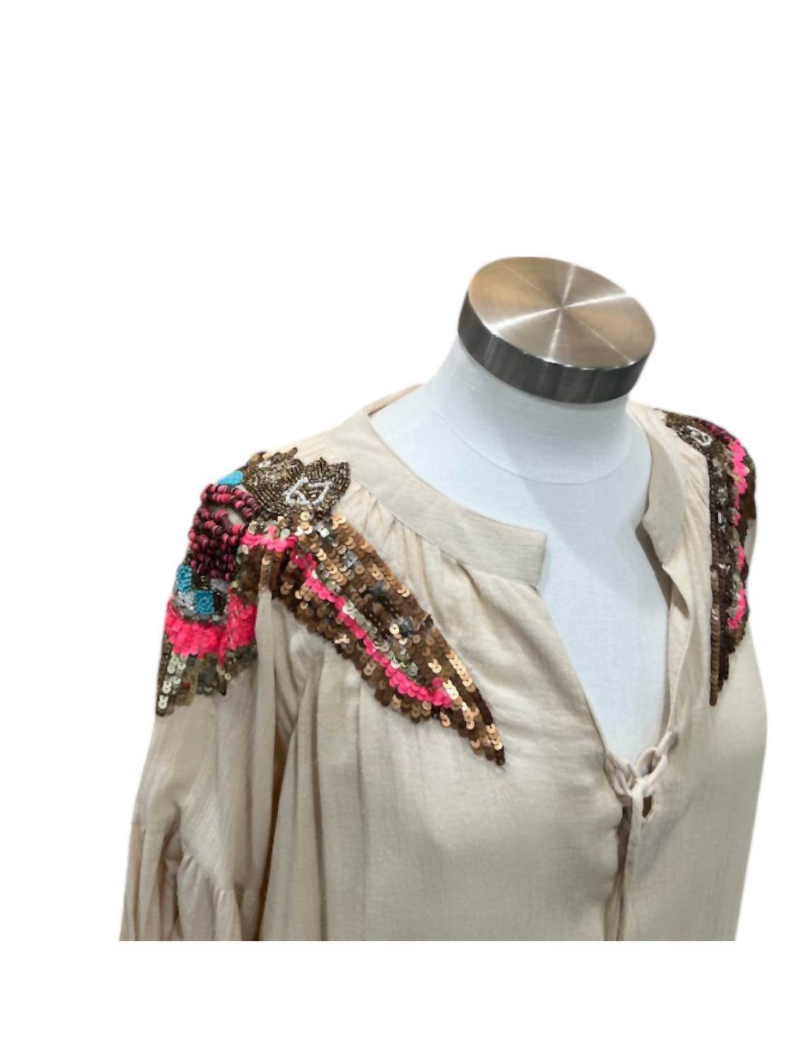 Bianca Paris - Women's Sequin Shoulder Long Dress - Rack Hunt -