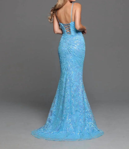 Sparkle Bridal Couture - Long Fitted Sequin Prom Dress - Rack Hunt