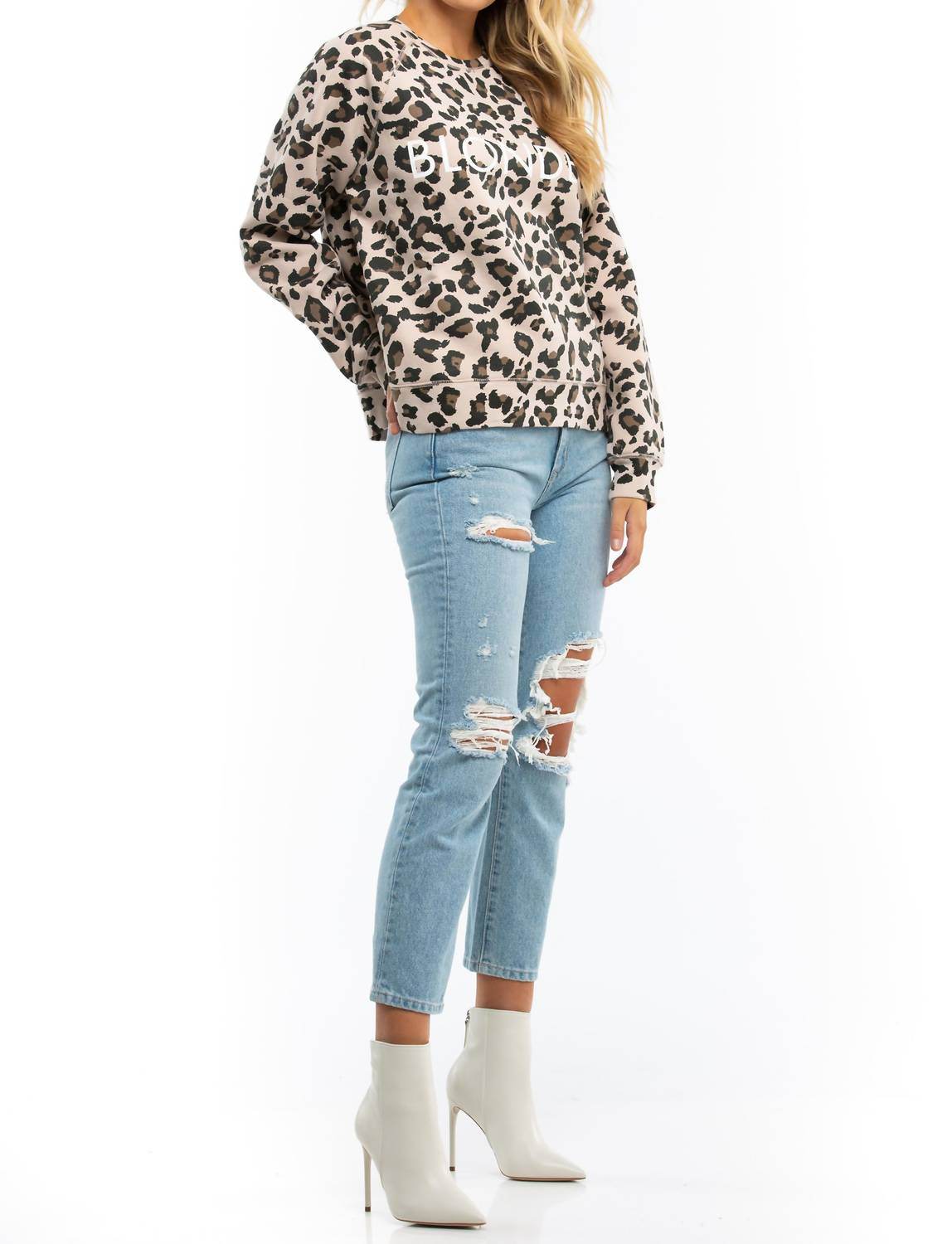 BRUNETTE THE LABEL - Blonde Middle Sister Crewneck Top - Rack Hunt -