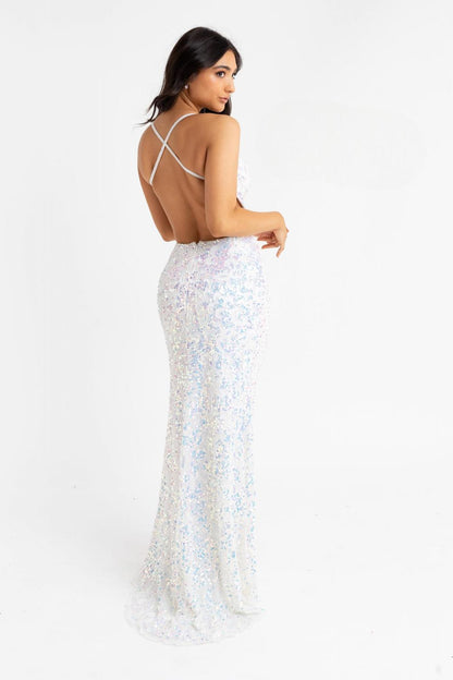 Elegant Sequined Evening Gown