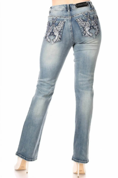 Bus Stop - My Rights™ Distressed Jean - Rack Hunt