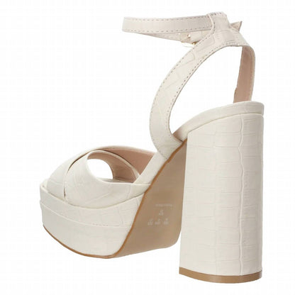 Women's Platform Dress Croco Sandal