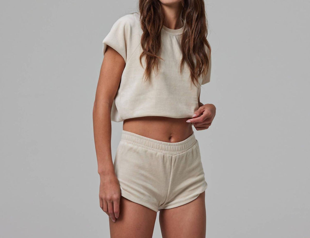 Women's Terry Cloth Raglan Top