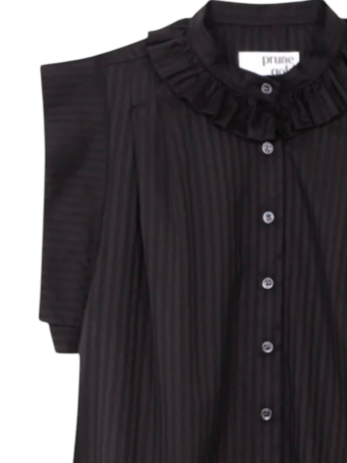 Women's Carlotta Tiny Ruffle Collar Sleeveless Shirt