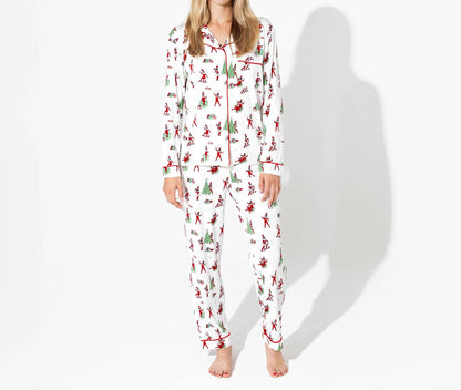 Women's The Elf On The Shelf Bamboo Pajama Set