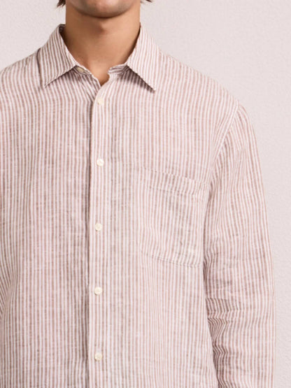 Telles Linen Striped Shirt