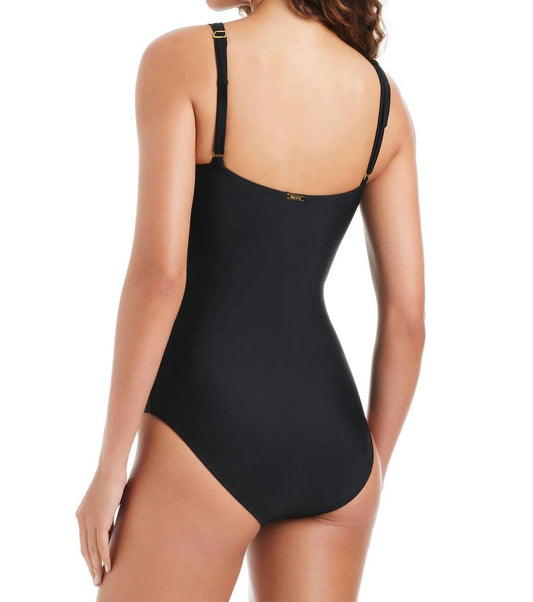 Surplice Mio Buckle One Piece Swimsuit