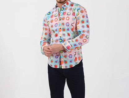 Modern Colorful Print Shirt