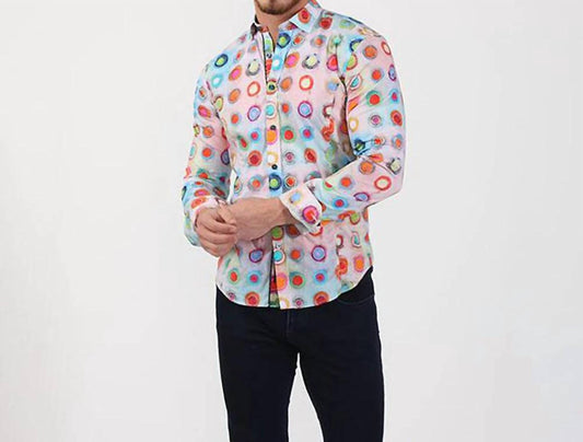 Modern Colorful Print Shirt