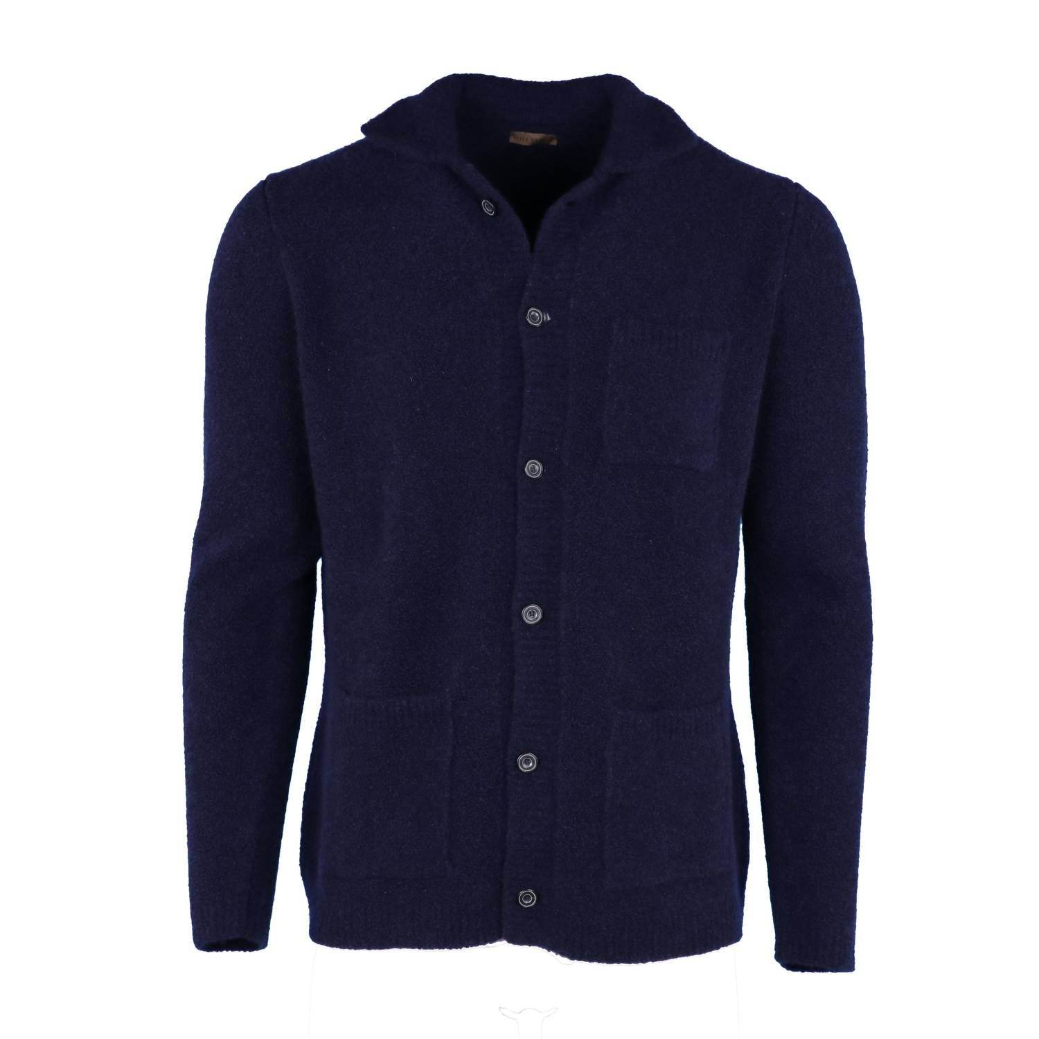 Stile Latino - Men's Mykonos Cashmere And Silk Boucle Cardigan-blazer - Rack Hunt -