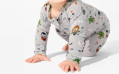 Little Monsters Bamboo Convertible Footie