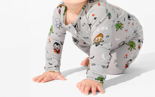 Little Monsters Bamboo Convertible Footie