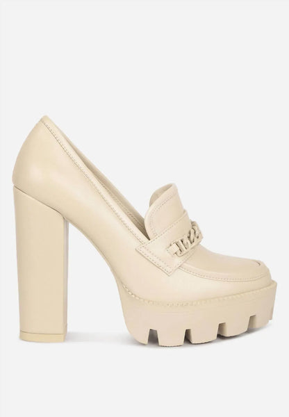 London Rag - Women's Corrine Chained Chunky Loafers - Rack Hunt