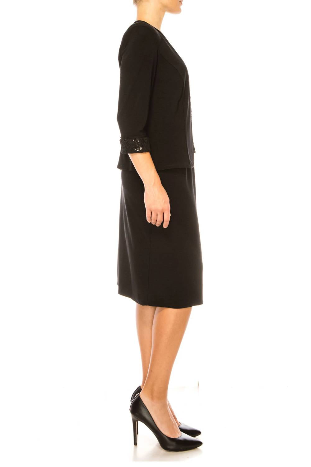 Women's Milay Embroidered Sequin Mesh Jacket Dress