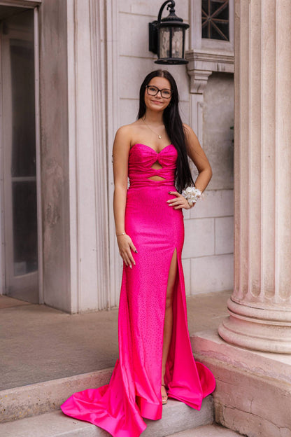 Stunning Strapless Prom Dress