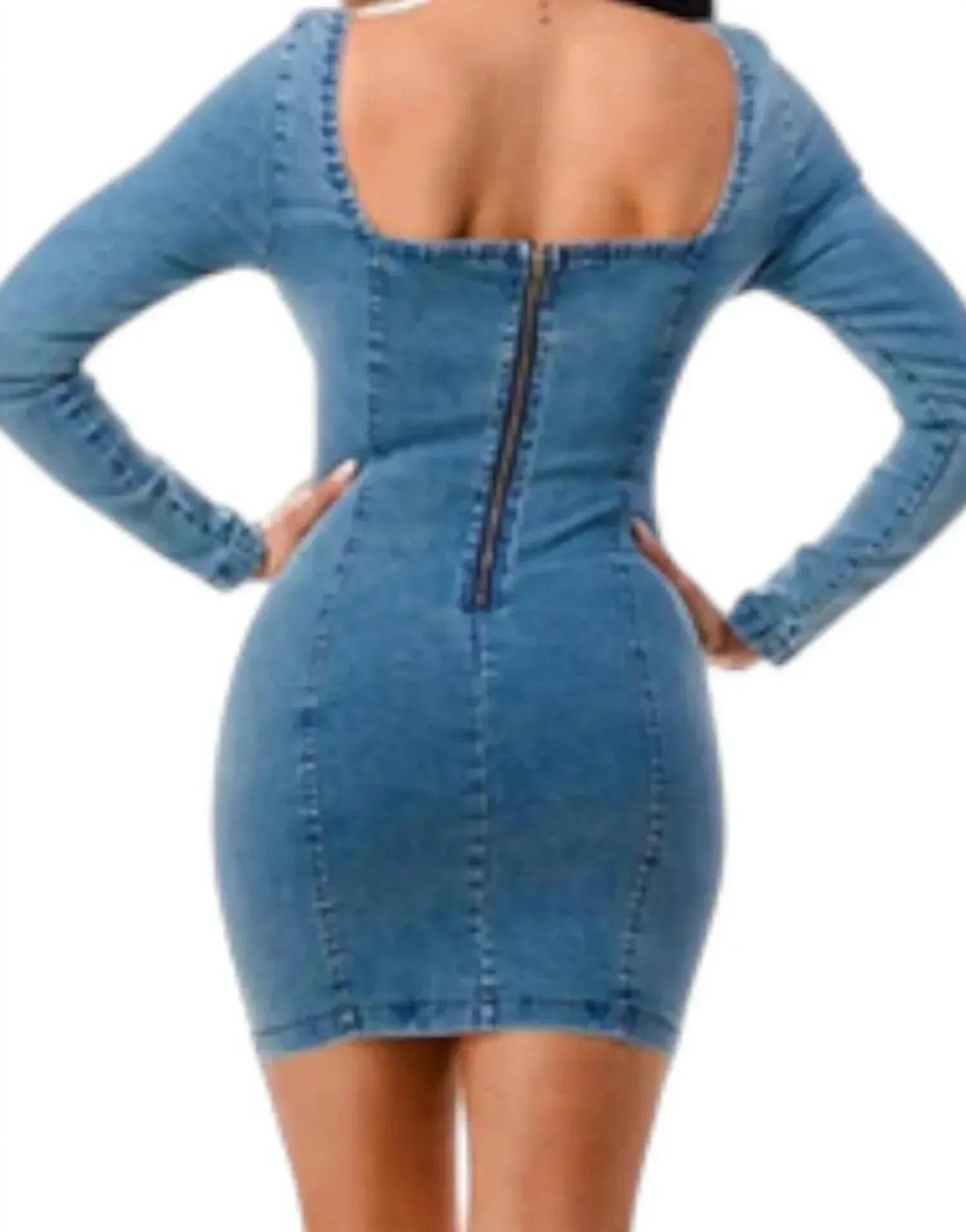 Love Highlight - Denim Mini Dress - Rack Hunt