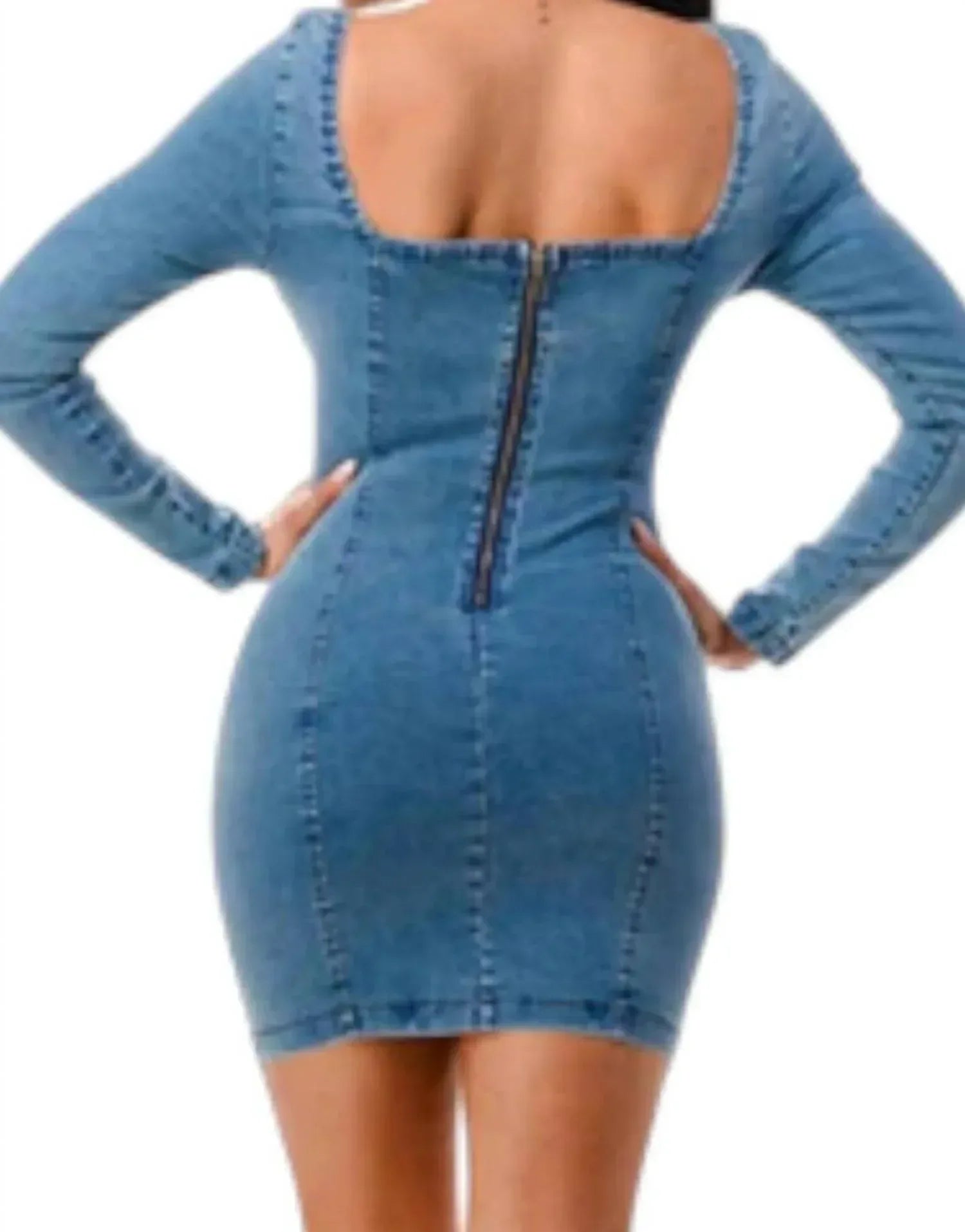 Love Highlight - Denim Mini Dress - Rack Hunt