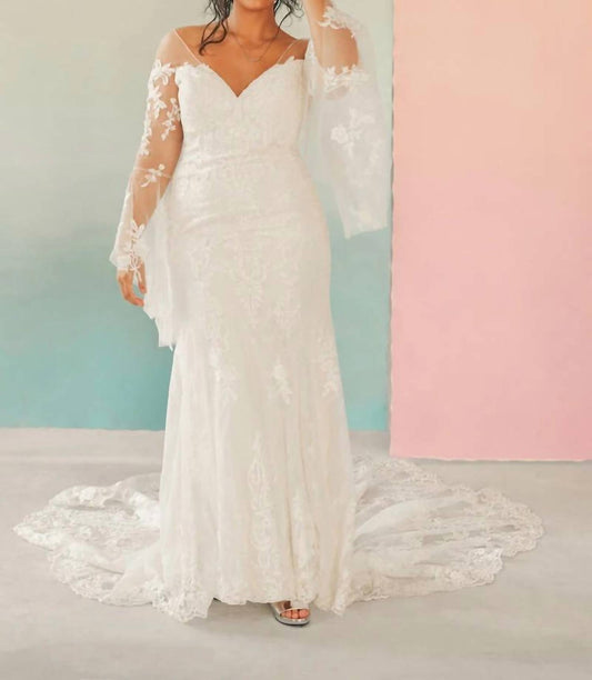 Lace Wedding Gown With Chapel Train