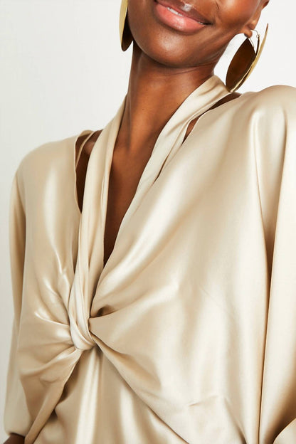Ali Silk Wrap Top