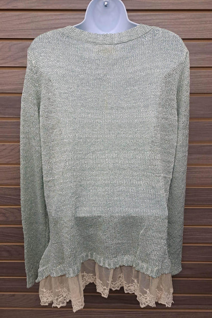 A'REVE - Women's Lace Bottom Sweater - Rack Hunt