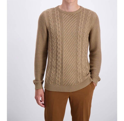 Cable Knit Style Cotton Sweater