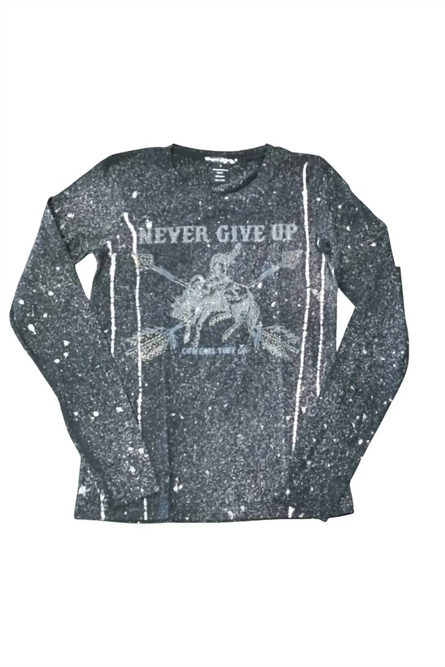 Cowgirl Tuff - Women's Long Sleeve Never Give Up Tee - Rack Hunt