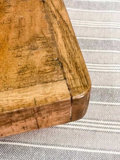 Wood Display Riser With Hairpin Legs