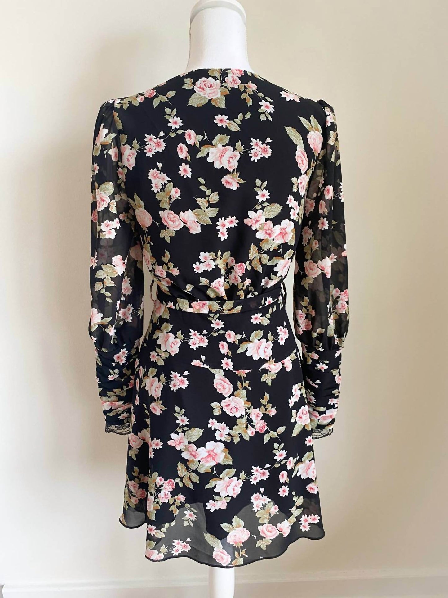 Ariti Kaziris - Women's Floral V-neck Belted Dress - Rack Hunt -