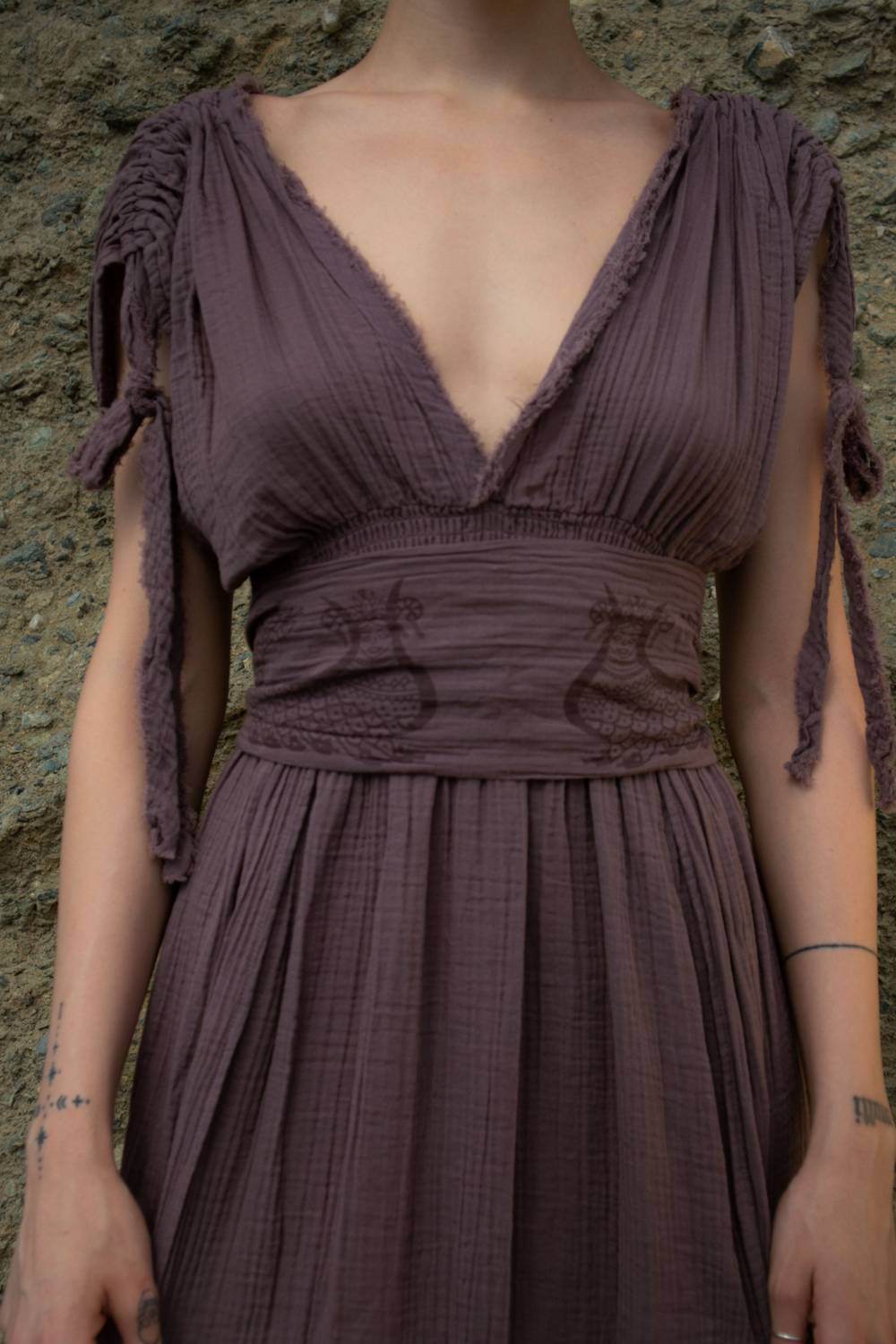 BLANCA - Shahmaran V-neck Dress - Rack Hunt -