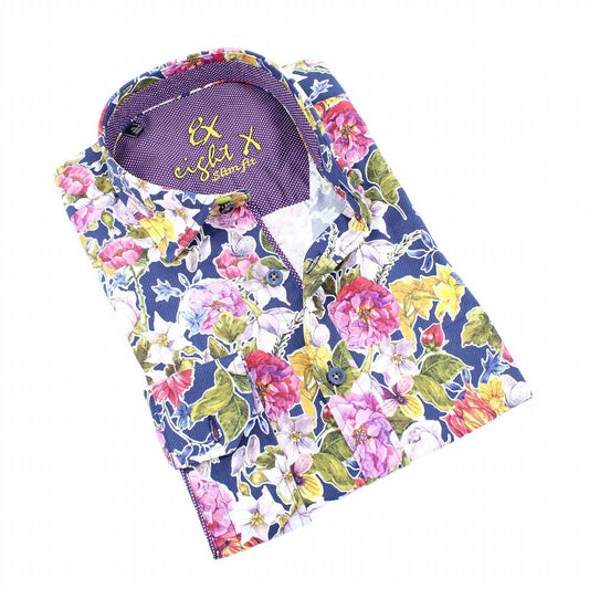 Garden Print Button Down Shirt